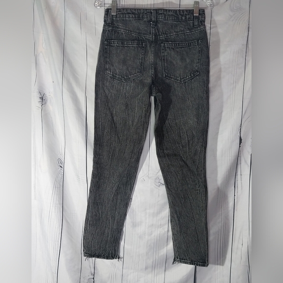 No Boundaries High Waisted Patchwork Faded Black Denim Juniors Jeans - Picture 2 of 12